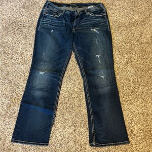 Silver Jeans Women's Dark Blue Boot Cut Jeans